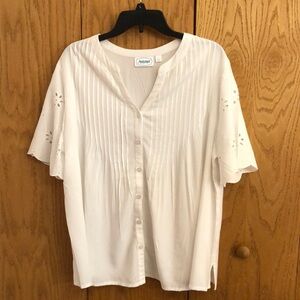 National vintage button down blouse vintage size large